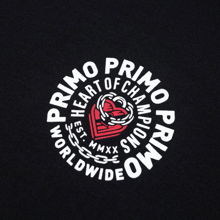 Primo Heart Of Champions Cotton T-Shirt - Black-Primo