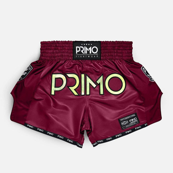 Primo Muay Thai Shorts - Hologram Series - Valor Red-Primo