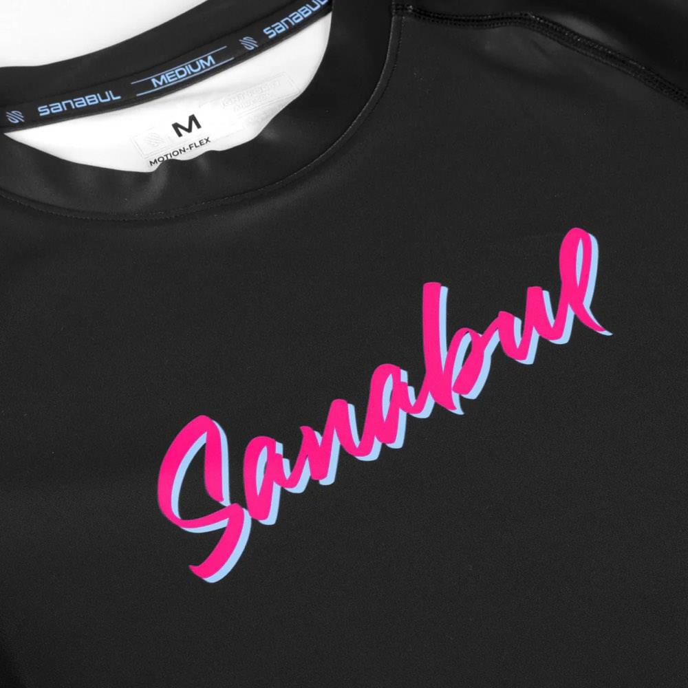 Sanabul Tropic BJJ Rash Guard - Black/Pink-Sanabul