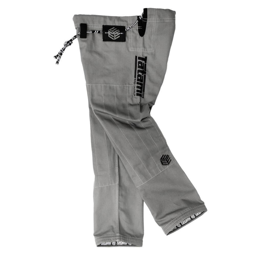 Tatami Black Label Estilo BJJ Gi - Grey/Black-est-label-blkgry-A5-FEUK