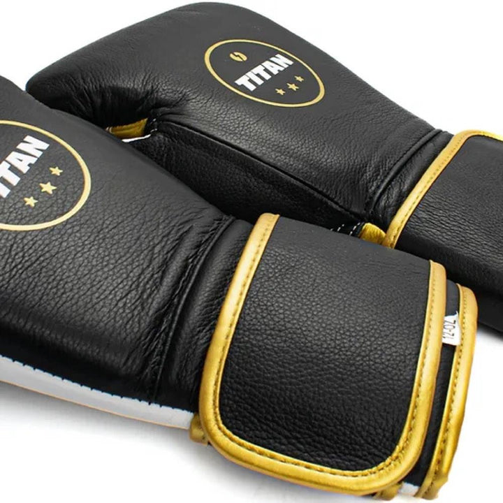 Titan Velocity 3.0 Boxing Gloves - Black - 12oz-FEUK