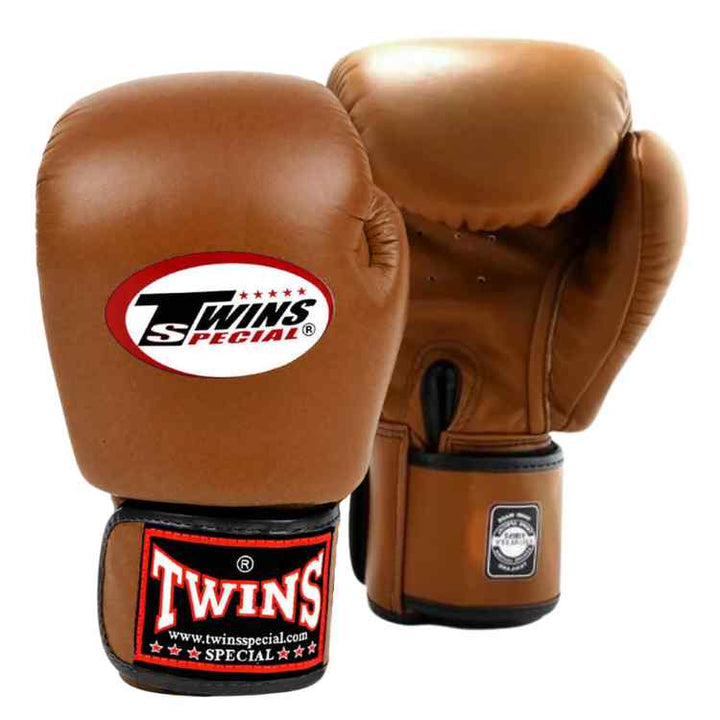 Twins Boxing Gloves - Brown-Twins