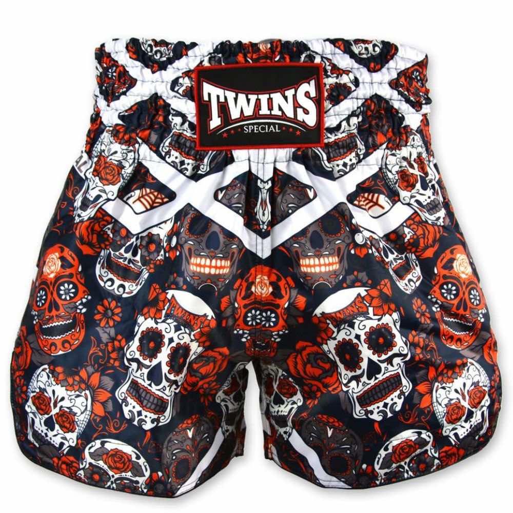 Twins Calaveras Muay Thai Shorts-Twins