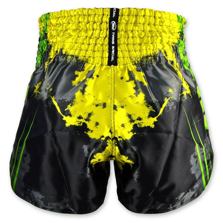 Twins Candy Muay Thai Shorts - Black/Green-Twins