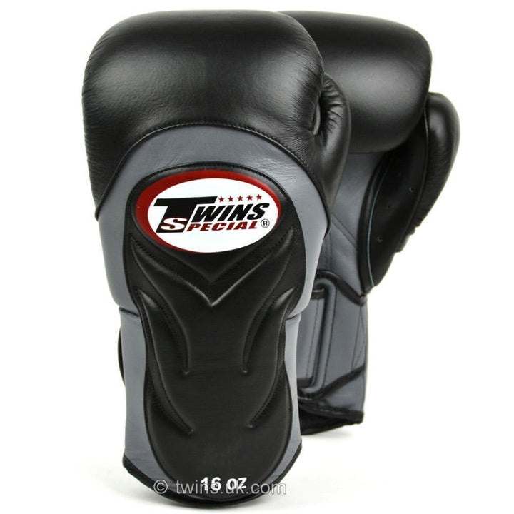 Twins Deluxe Sparring Gloves - Black-Twins