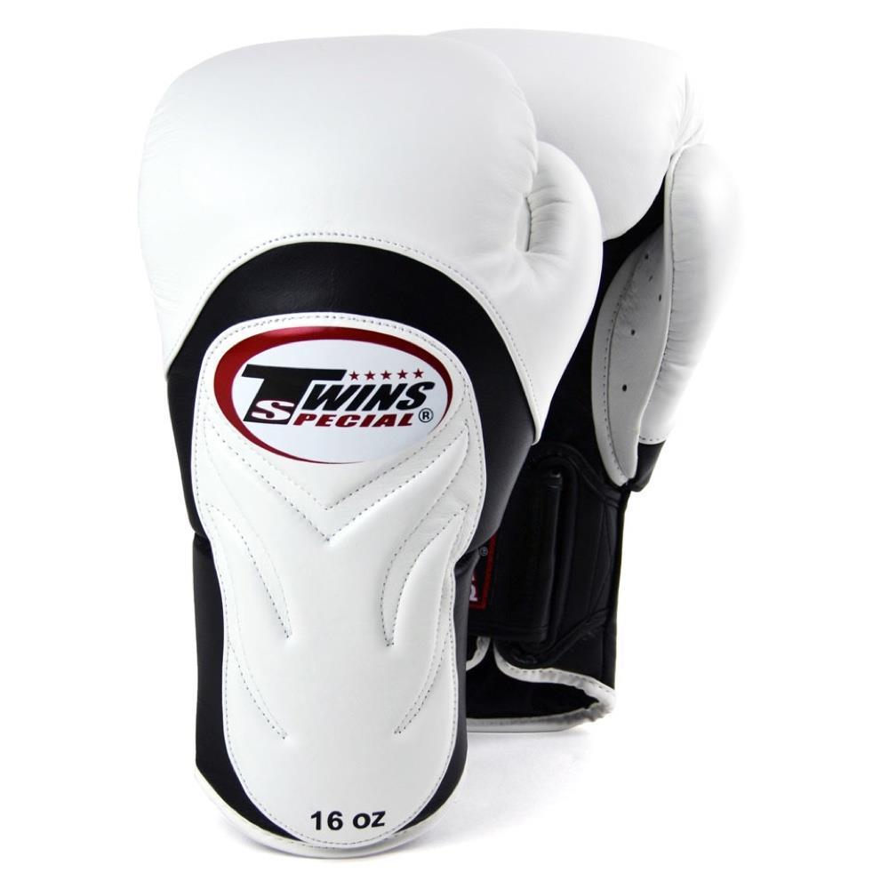 Twins Deluxe Sparring Gloves - White-Twins