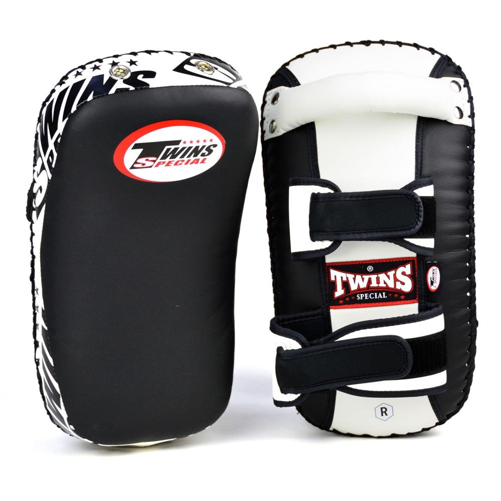 Twins Lightweight Kick Pads - Black/White-Twins