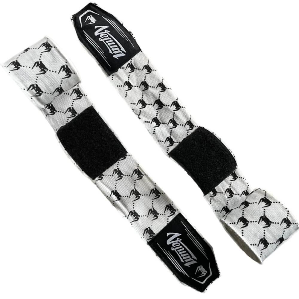 Venum Advanced Monogram Hand Wraps - White/Black-Venum