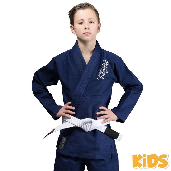 Venum Contender Kids BJJ Gi - Navy Blue-Venum