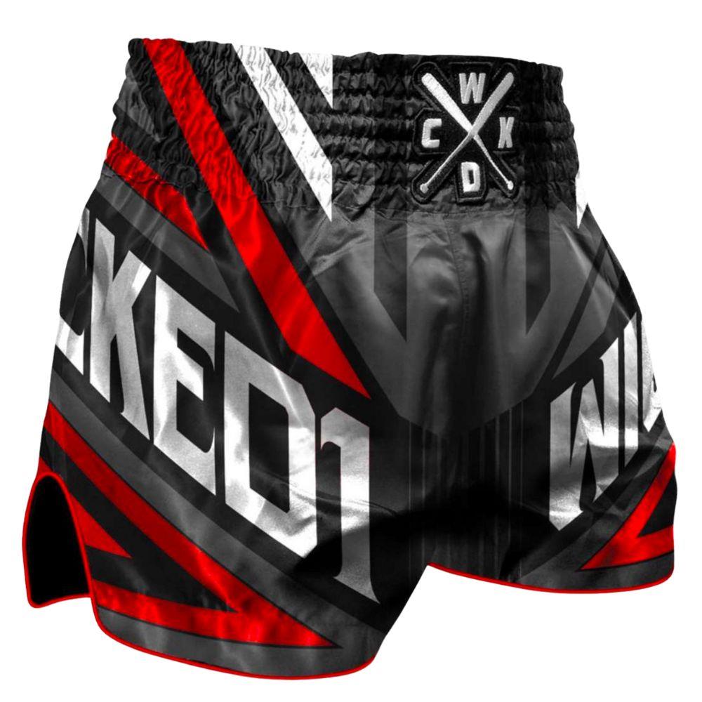 Wicked One District Muay Thai Shorts - Grey-Wicked1