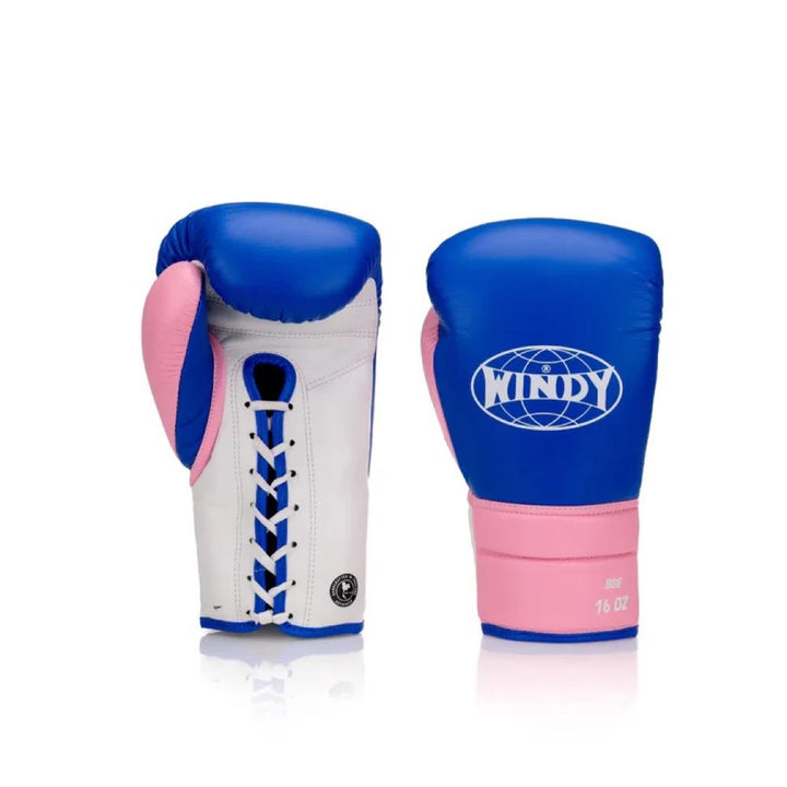 Windy Elite Leather Lace Boxing Gloves-Windy Fightgear