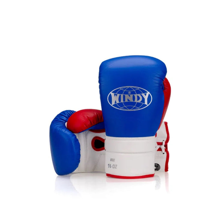 Windy Elite Leather Lace Boxing Gloves-Windy Fightgear